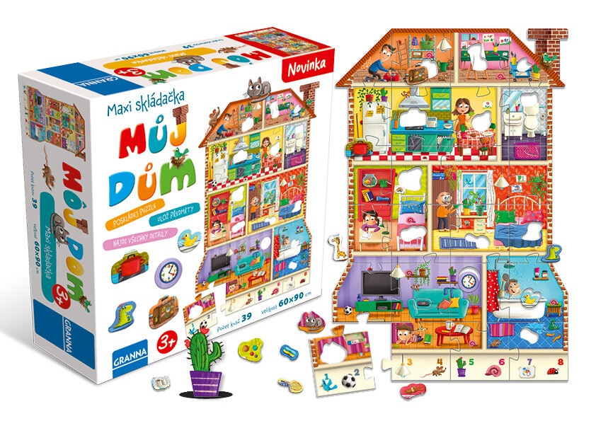 GRA UKŁADANKA MAXI MÓJ DOM GRANNA