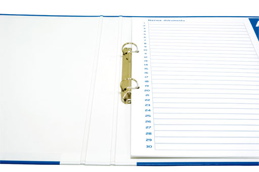 SEGREGATOR A4/2R/20MM NIEBIESKI DO AKT OSOB. 3769