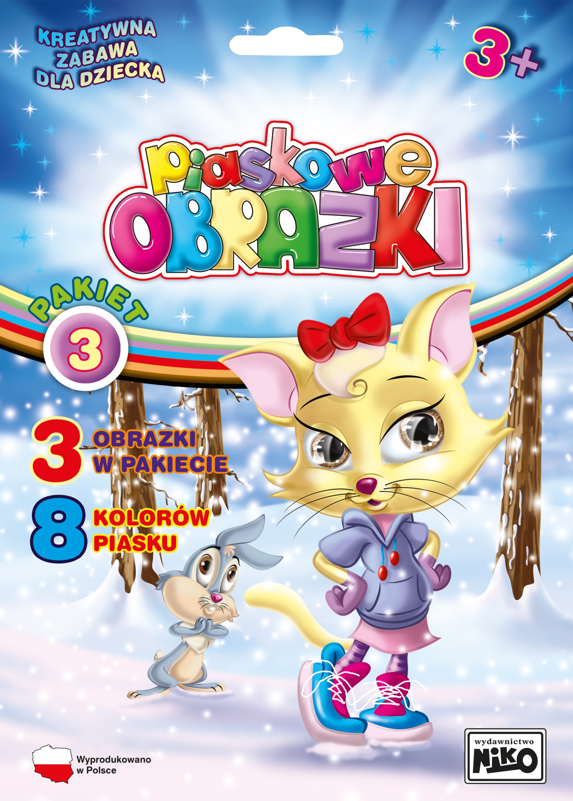 Piaskowe obrazki Pakiet 3 (czarown, kot w but 6438