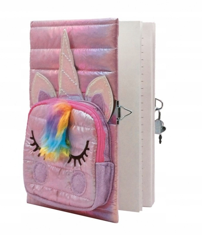 Pamiętnik Unicorn Z Kieszonką Rózowy 8721