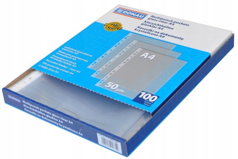 KOSZULKA A4 45MIC (100) KRYSTAL PUDEŁKO A"10 0473