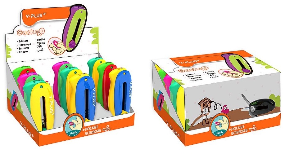 NOŻYCZKI DZIECIĘCE SKŁADANE Z OSTRZEM A'12 7848