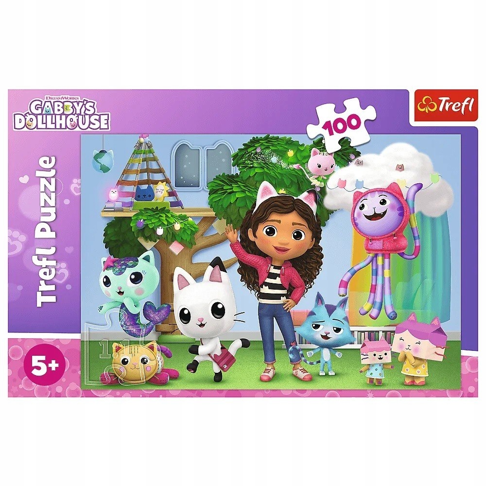 Puzzle 100 Koci Domek Gabi 16464