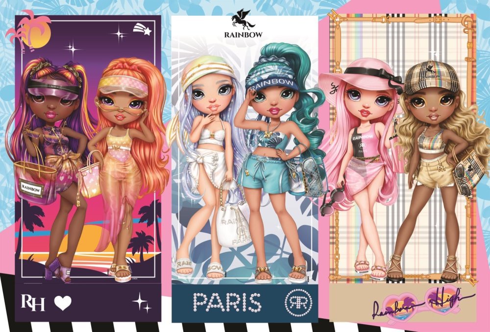 Puzzle 100 Tęczowe Laleczki/Mga Rainbow High 16444