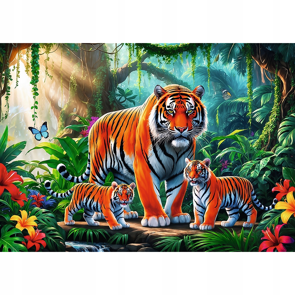 PUZZLE 200 TYGRYSIE ZWYCZAJE 13330
