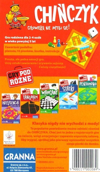 GRA PLANSZOWA MINI CHIŃCZYK WERSJA PODRÓŻNA