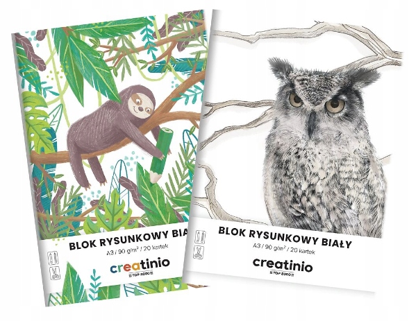 BLOK RYSUNK. A3/20K BIAŁY CREATINIO A'10 400176664