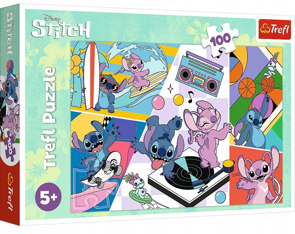 Trefl, Puzzle Standard dla dzieci, Lilo & Stitch, Wspomnienia, 100el.