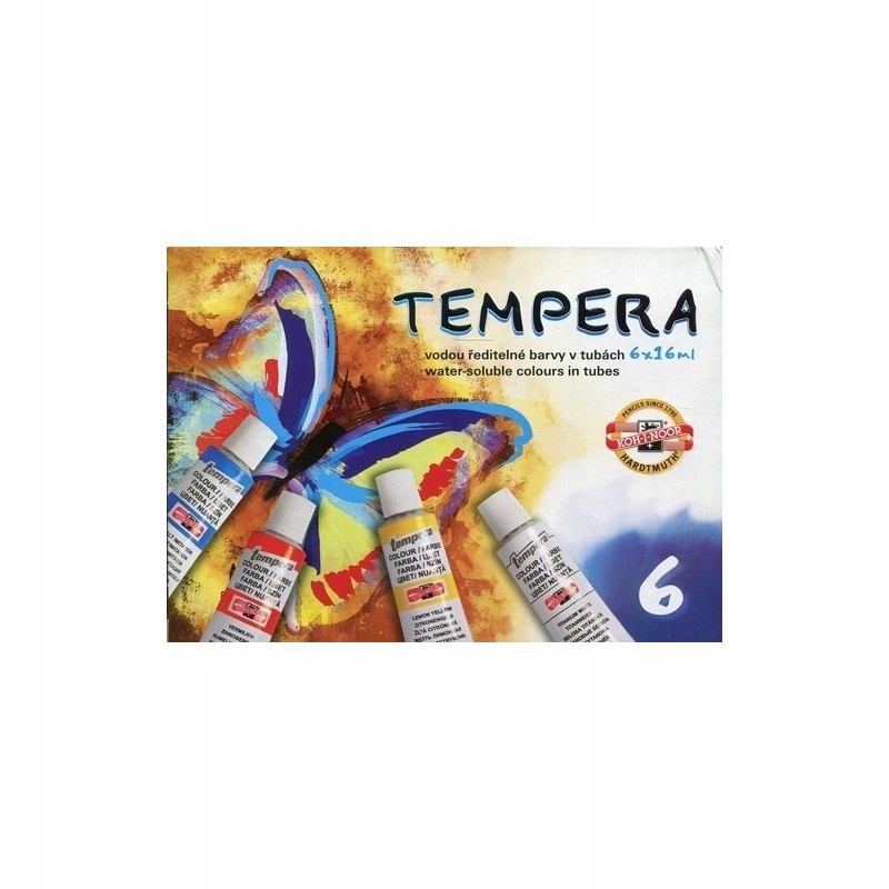 FARBY TEMPERY 162547 16ML 6 KOLOROWE 5129