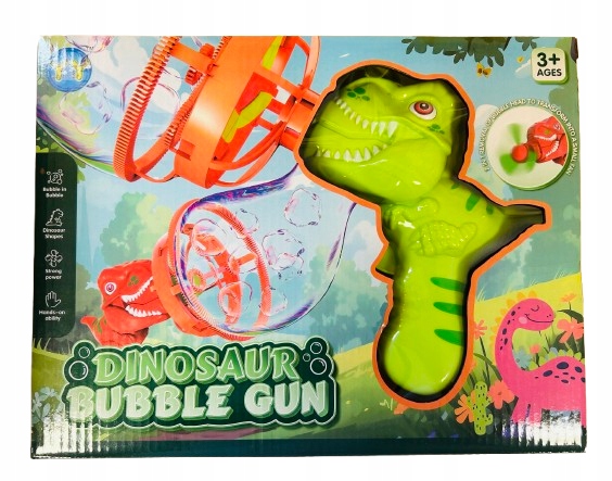 Pistolet bańki Dino B/O 2 kol 9563