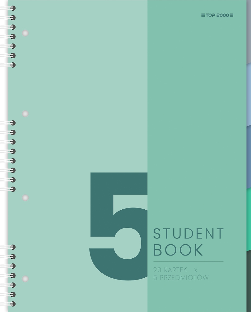 KOŁOZESZYT A5/100K KRATKA TOP STDNTBK 400179524