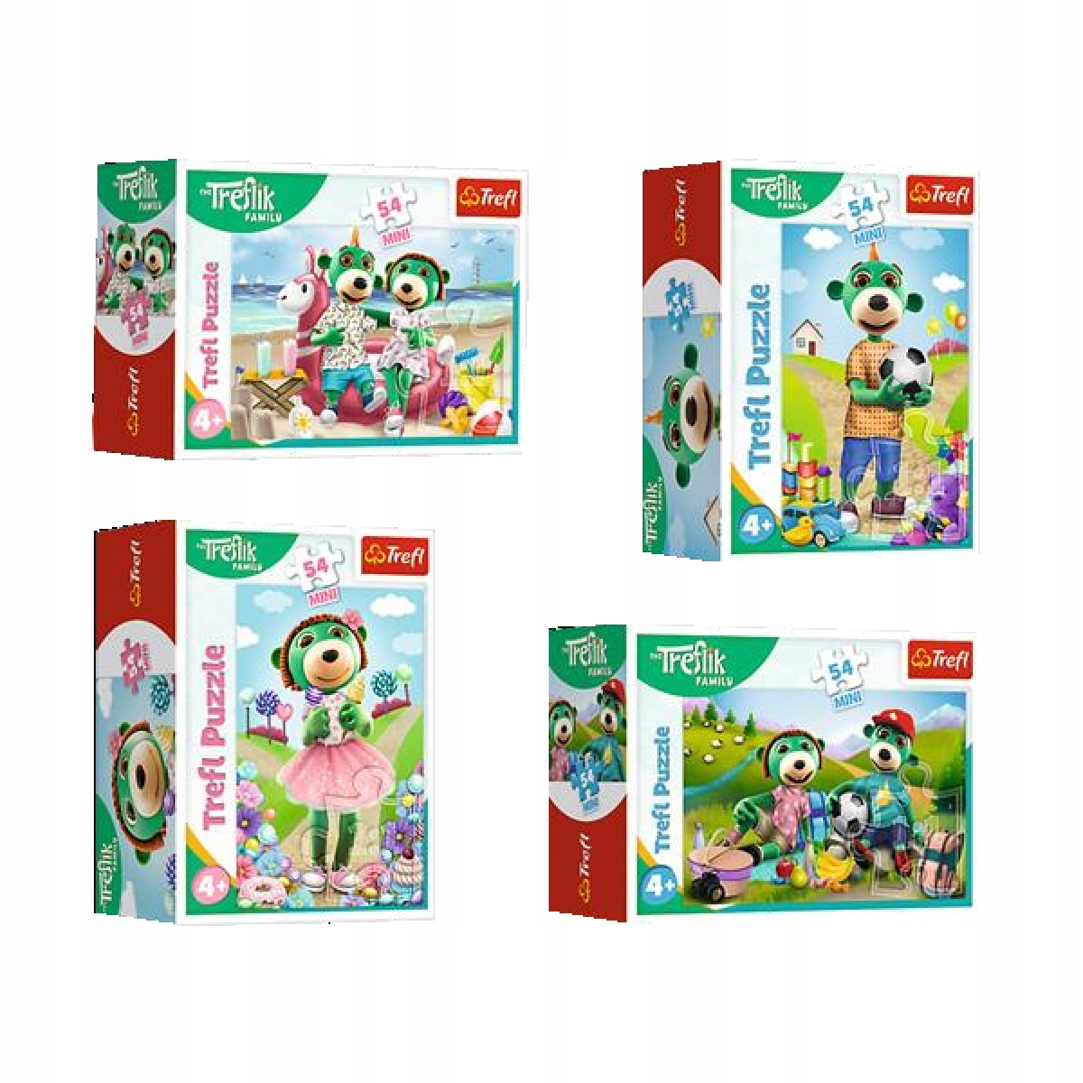 Puzzle 54 Mini Wesoły Świat Treflików 54119