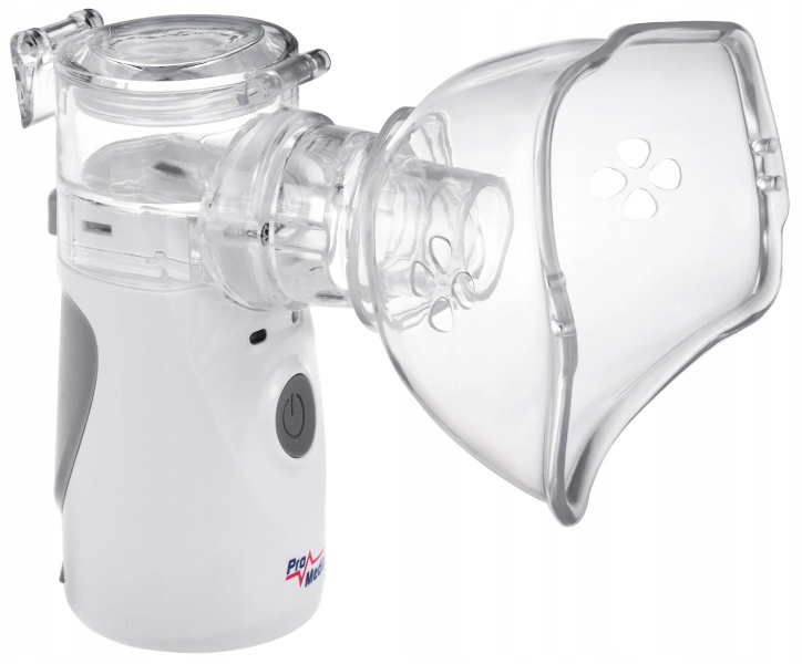 PRZENOŚNY CICHY INHALATOR NEBULIZATOR DLA DZIECI DOROSŁYCH 2 MASKI PROMEDIX