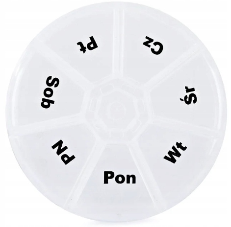 Organizer na leki tabletki pudełko kasetka pojemnik na 7 dni