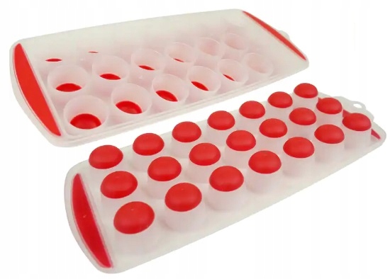 Silikonowa Foremka Forma Do Kostek Lodu Kostkarka Wielokrotnego Użytku XL