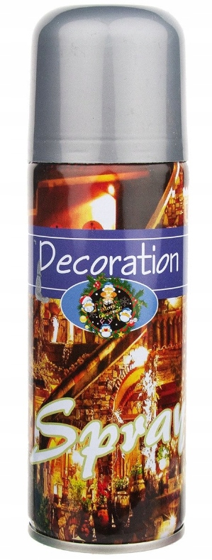 Spray Lakier Farba Dekoracyjny Ozdobny Do Kwiatów Doniczek Srebrny 250ml