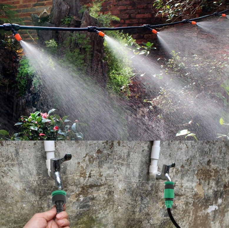SYSTEM NAWADNIAJĄCY 25M ZESTAW DO NAWADNIANIA DO TRAWNIKÓW OGRODU ZRASZACZ