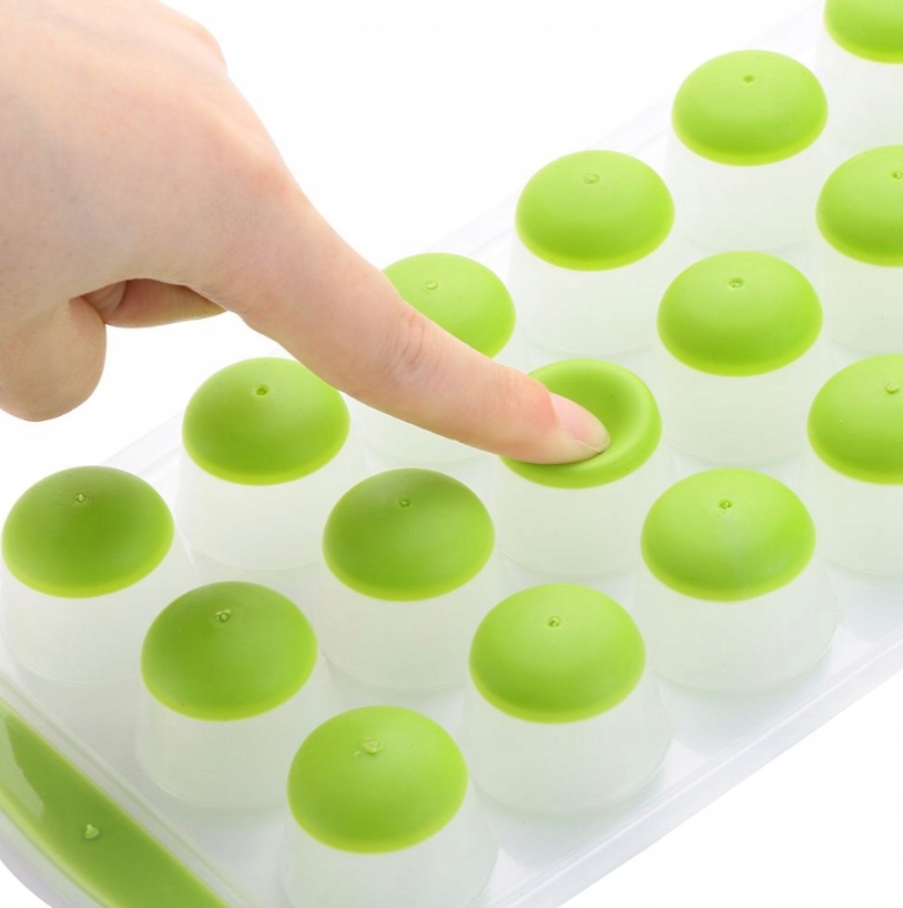 Silikonowa Foremka Forma Do Kostek Lodu Kostkarka Wielokrotnego Użytku XL