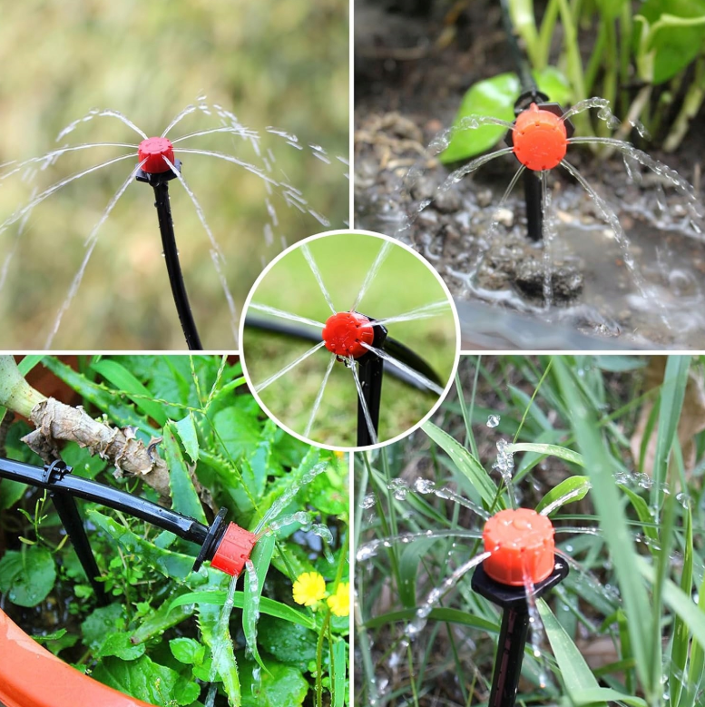 SYSTEM NAWADNIAJĄCY 25M ZESTAW DO NAWADNIANIA DO TRAWNIKÓW OGRODU ZRASZACZ