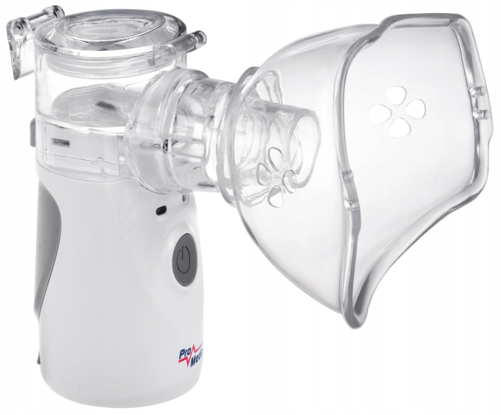 PRZENOŚNY CICHY INHALATOR NEBULIZATOR DLA DZIECI DOROSŁYCH 2 MASKI PROMEDIX