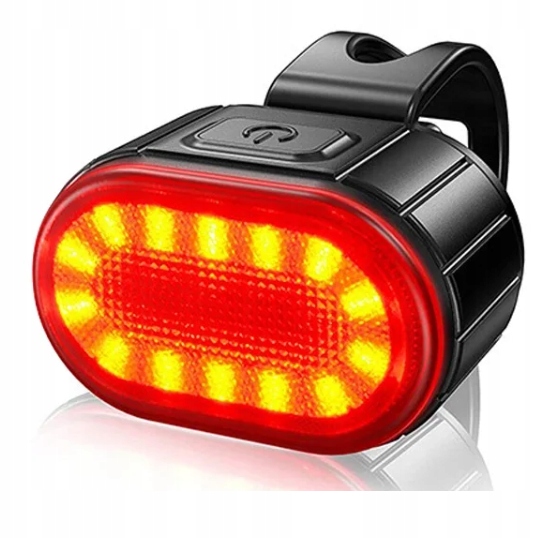 LAMPKA ROWEROWA PRZÓD I TYŁ NA KIEROWNICĘ MOCNA LED USB ŚWIATŁO AKUMULATOR