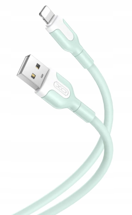Kabel Przewód Ładowarka Mocny XO NB212 USB - USB C TYP C 1,0 m 2,1A Zielony