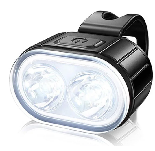 LAMPKA ROWEROWA PRZÓD I TYŁ NA KIEROWNICĘ MOCNA LED USB ŚWIATŁO AKUMULATOR