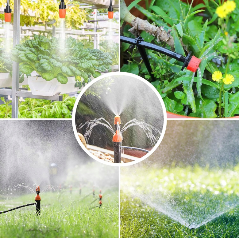 SYSTEM NAWADNIAJĄCY 25M ZESTAW DO NAWADNIANIA DO TRAWNIKÓW OGRODU ZRASZACZ