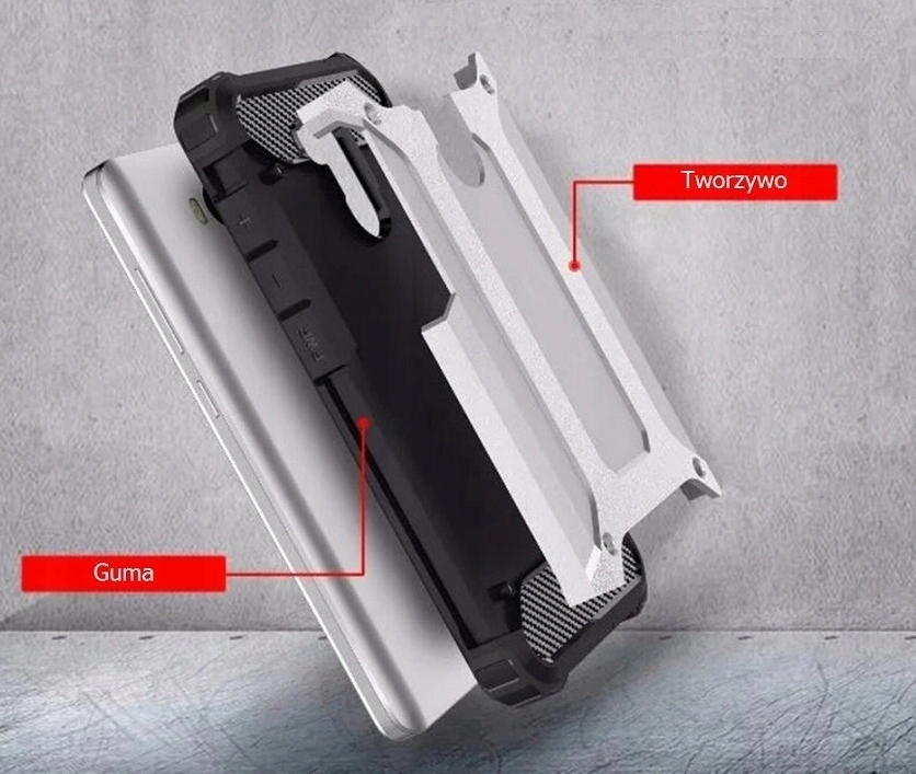 Pancerne Etui Pokrowiec Plecki Do Xiaomi Redmi 4A Twarde Armor Case Czarne