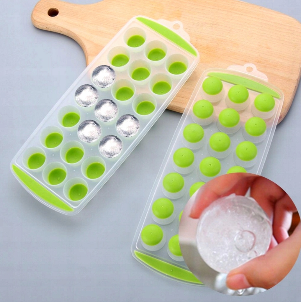 Silikonowa Foremka Forma Do Kostek Lodu Kostkarka Wielokrotnego Użytku XL
