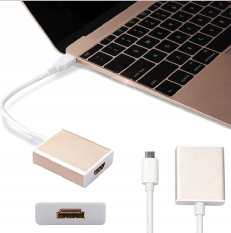 Adapter USB-C Do HDMI 4K CH001 Kompatybilny Z Laptopem Telefonem Tabletem