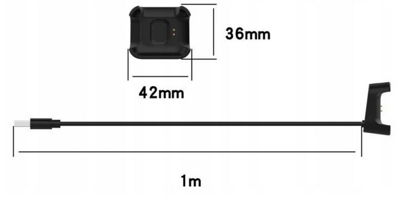 ŁADOWARKA KABEL USB DO ZEGARKA XIAOMI MI WATCH LITE STACJA ŁADUJĄCA CZARNA