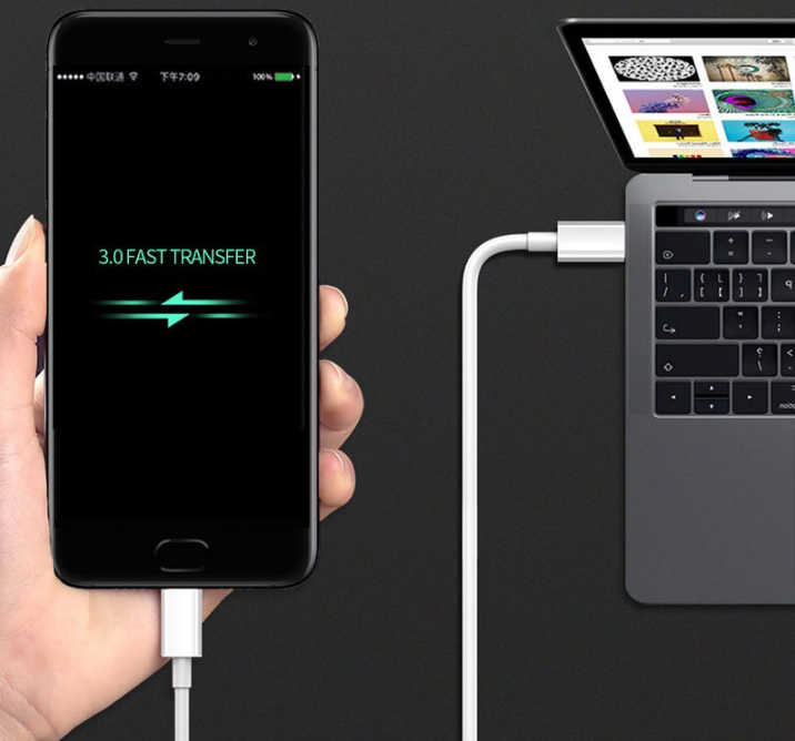 MOCNY KABEL PRZEWÓD USB-C do USB-C ŁADOWARKA SZYBKIE ŁADOWANIE QC 3.0 1m