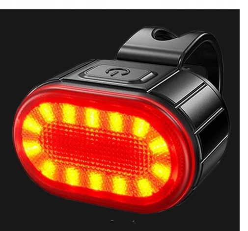 LAMPKA ROWEROWA PRZÓD I TYŁ NA KIEROWNICĘ MOCNA LED USB ŚWIATŁO AKUMULATOR