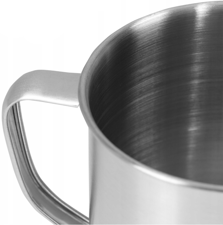 KUBEK STALOWY TURYSTYCZNY NA BIWAK KEMPINKG 1.3 L Z UCHEM