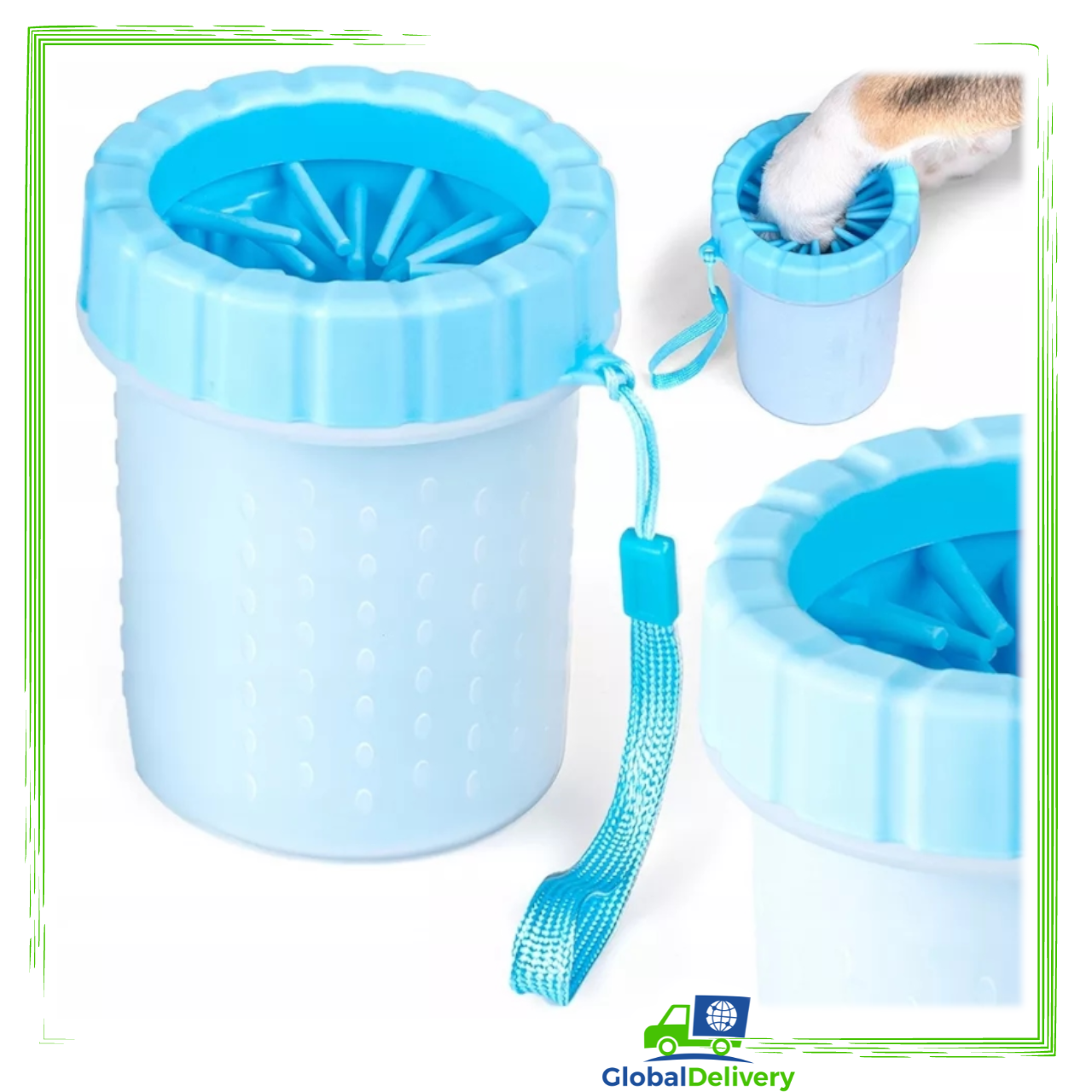 CZYŚCIK ŁAP MYJKA PSA KOTA SYLIKONOWY KUBEK S-M