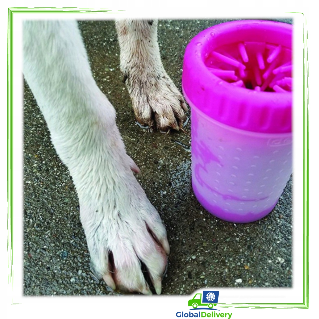 CZYŚCIK ŁAP MYJKA PSA KOTA SYLIKONOWY KUBEK S-M