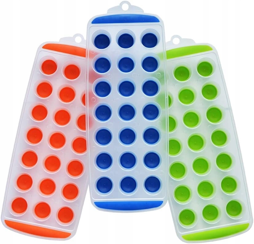 Silikonowa Foremka Forma Do Kostek Lodu Kostkarka Wielokrotnego Użytku XL