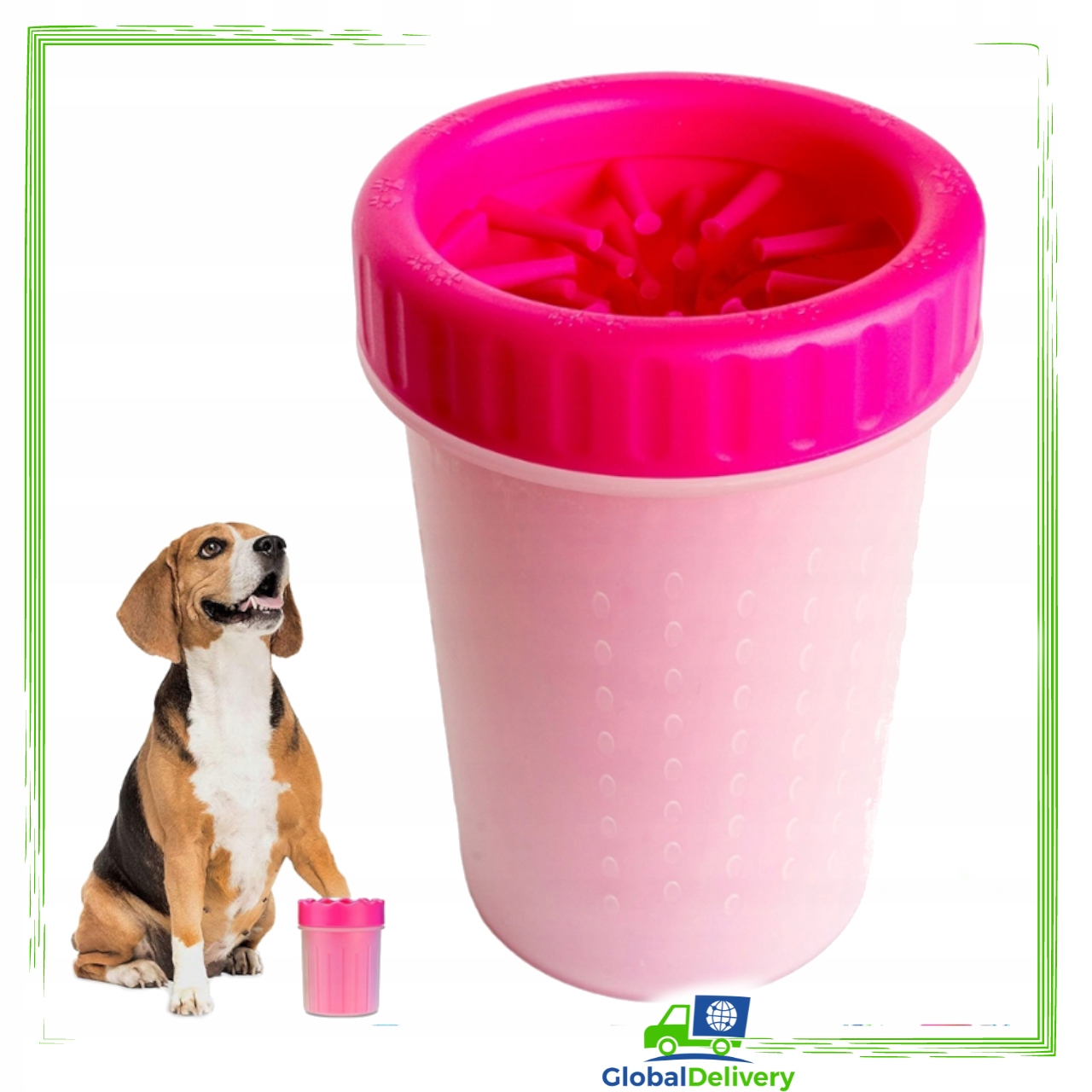 CZYŚCIK ŁAP MYJKA PSA KOTA SYLIKONOWY KUBEK S-M