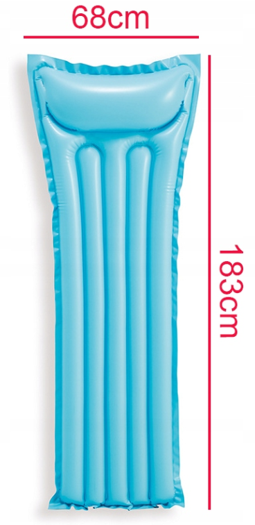 DMUCHANY MATERAC DO PŁYWANIA 183 x 69 cm ŻÓŁTY