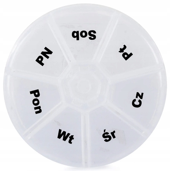 Organizer na leki tabletki pudełko kasetka pojemnik na 7 dni