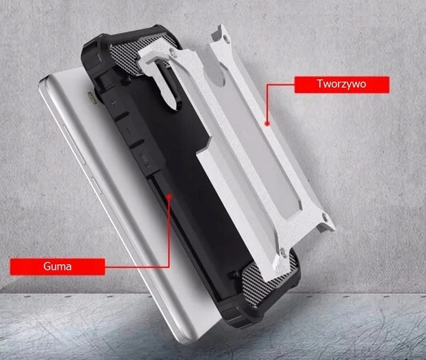 Pancerne Etui Pokrowiec Plecki Do Xiaomi Redmi 4A Twarde Armor Case Czarne