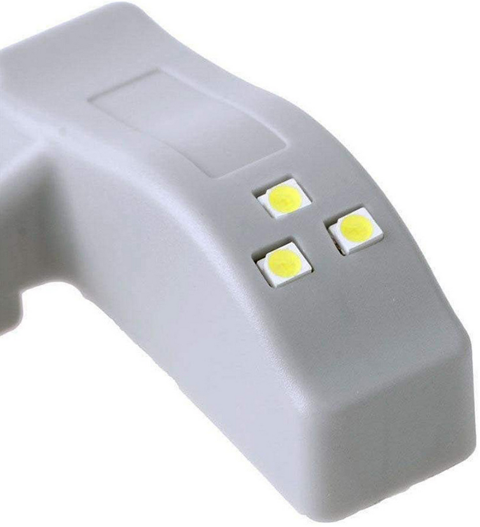 LAMPKA DO SZAFKI LAMPKI NA ZAWIAS DRZWICZKI UNWERSALNE ZESTAW 6x + BATERIE