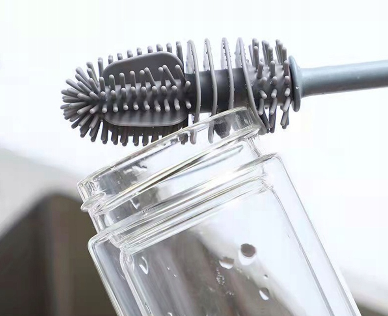 SILIKONOWA SZCZOTKA MYJKA MYCIA SZKLANEK BUTELEK