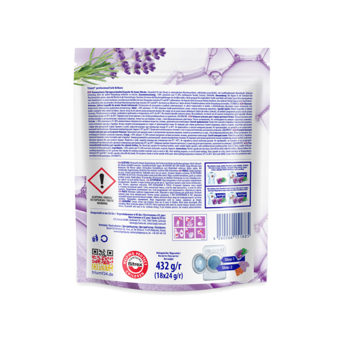 kapsułki do prania triumf farb-brillanz 18 szt