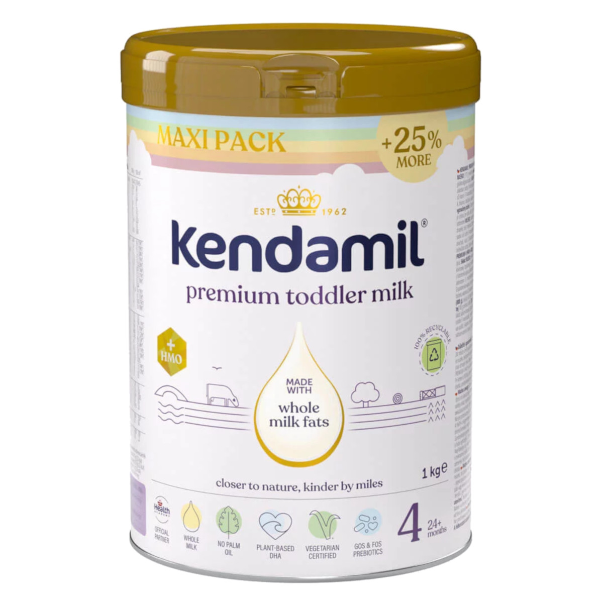 Lapte praf bebelusi, Kendamil, Premium Toddler 4 HMO+, 1 kg - eMAG.ro