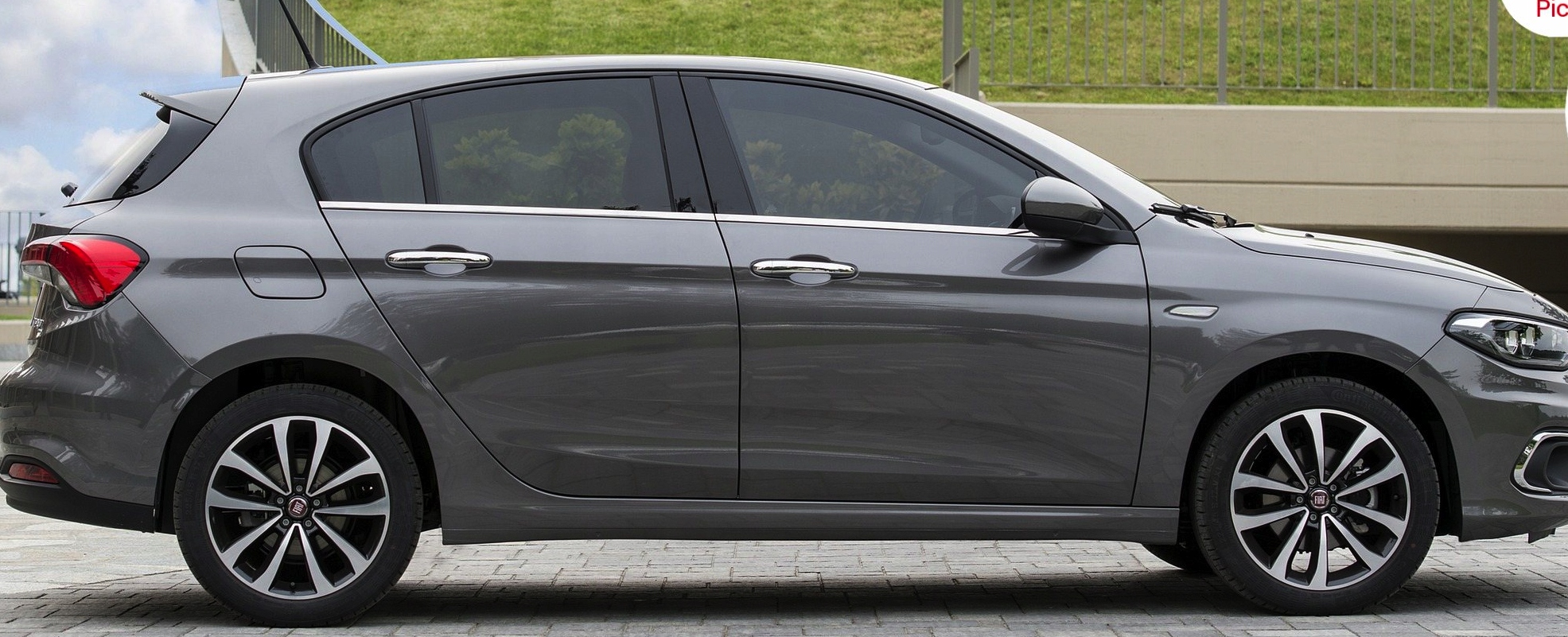 Kromirane stranske letve za Fiat Tipo