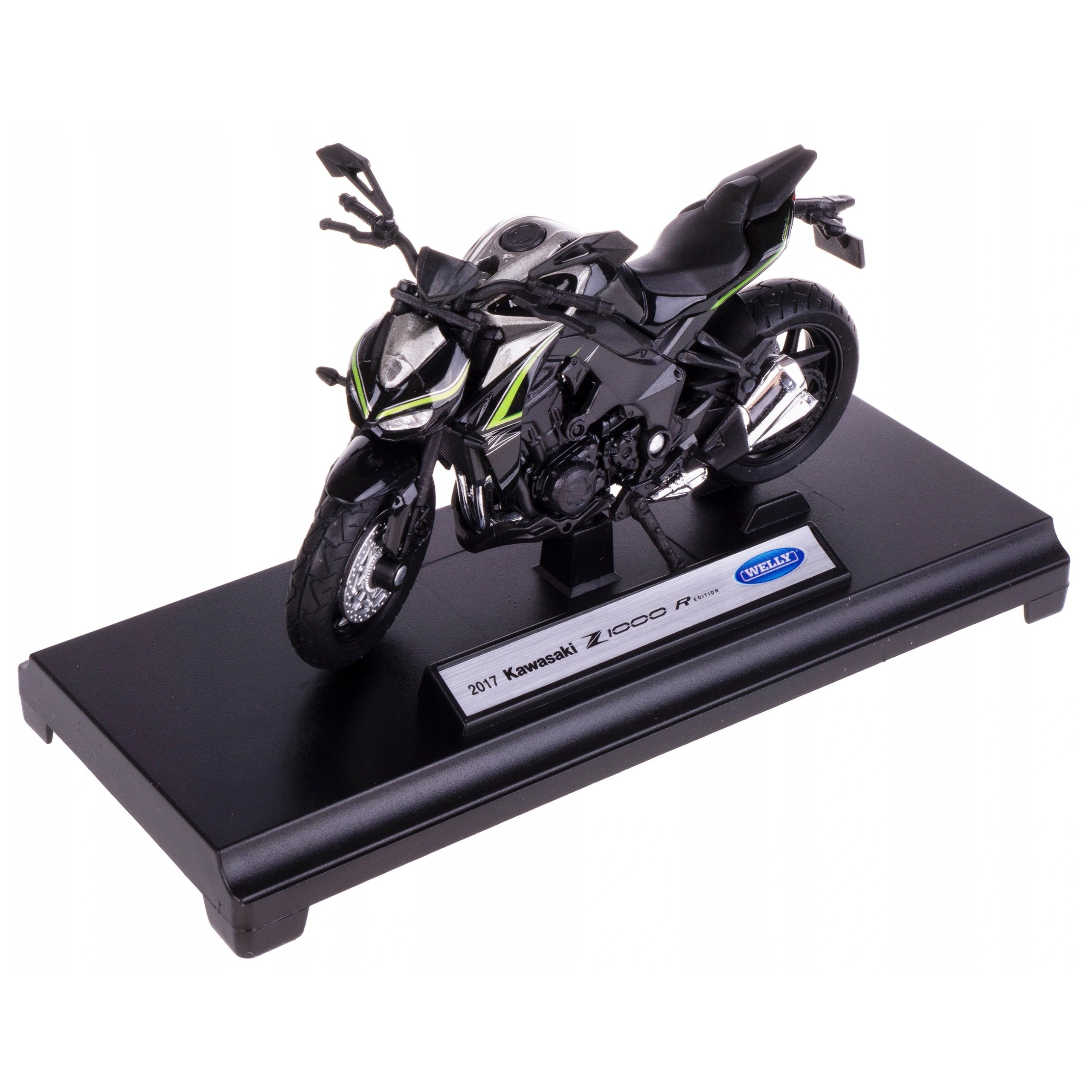 【未使用】Kawasaki Z1000 R Edition 1/18 WELLY Motocicleta Welly Kawasaki Z1000 R, scala 1:18, metal, 7x5x12cm