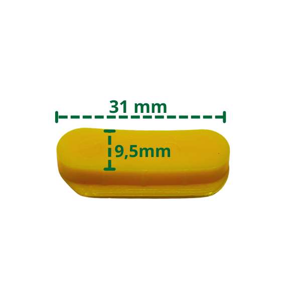 Cache en plastique pour pied de montage type AJ – M-stop-0057