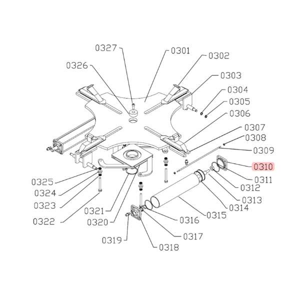 Flansza montażowa siłownika z uchem - zamiennik ATH